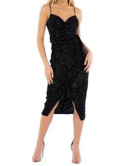 Style 1-3003235766-70-1 SAYLOR Black Size 0 Jersey Sequined Cocktail Dress on Queenly