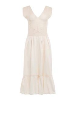 Style 1-320929837-149 CAROLINA K Nude Size 12 Free Shipping Ruffles 1-320929837-149 Cocktail Dress on Queenly