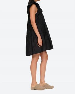 Style 1-3333883745-70 SEA Black Size 0 Mini Sleeves Sorority Rush Pockets Cocktail Dress on Queenly