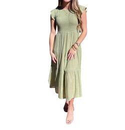Style 1-344458947-149 Blu Pepper Green Size 12 Military Keyhole Straight Dress on Queenly