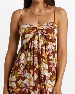 Style 1-3783543466-149 Billabong Brown Size 12 Tall Height Cocktail Dress on Queenly