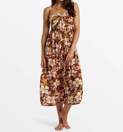 Style 1-3783543466-74 Billabong Brown Size 4 Free Shipping Fitted Cocktail Dress on Queenly