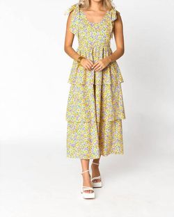 Style 1-3839143559-70 BUDDYLOVE Yellow Size 0 Floor Length Jersey Straight Dress on Queenly