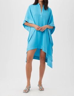Style 1-3980754848-897 Trina Turk Blue Size 8 Free Shipping Polyester Cocktail Dress on Queenly