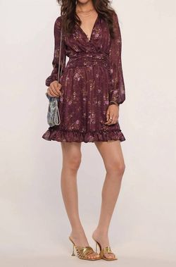 Style 1-4108160143-149 heartloom Purple Size 12 Floral Polyester Cocktail Dress on Queenly