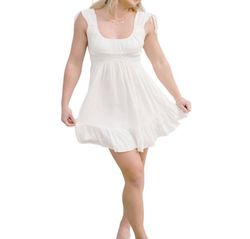 Style 1-4131868594-149 Sky to Moon White Size 12 Mini Cocktail Dress on Queenly