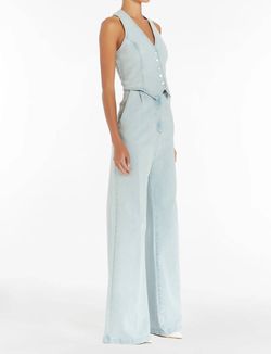 Style 1-436538262-70 Amanda Uprichard Blue Size 0 Spandex Tall Height Jumpsuit Dress on Queenly