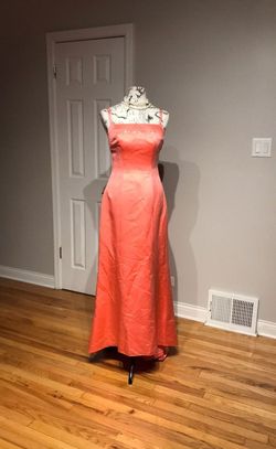 Alfred Angelo Pink Size 4 Peach Wedding Guest Mermaid Dress on Queenly