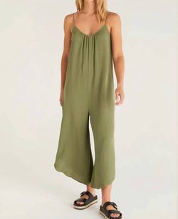 Style 1-622068748-70 Z Supply Green Size 0 Floor Length Olive 1-622068748-70 Jumpsuit Dress on Queenly