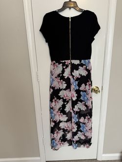 Vince Camuto Multicolor Size 4 Floor Length Jersey A-line Dress on Queenly