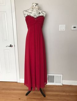 Style F14867 David's Bridal Red Size 10 Prom 50 Off A-line Dress on Queenly
