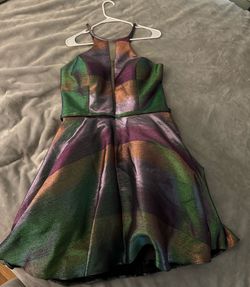 Johnathan Kayne Multicolor Size 16 Prom Cocktail Dress on Queenly