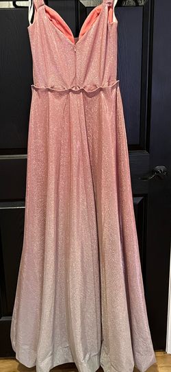 karishma creations Pink Size 12 Prom Mermaid Dress on Queenly