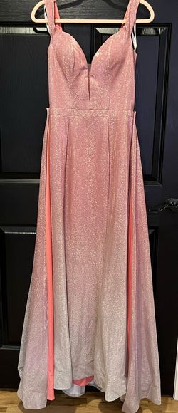 karishma creations Pink Size 12 Prom Mermaid Dress on Queenly
