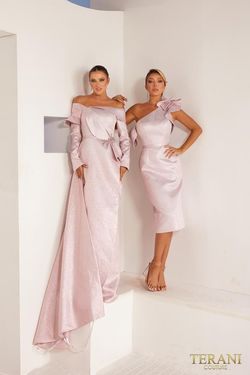 Style 241C2333 Terani Couture Pink Size 4 241c2333 Tall Height Cocktail Dress on Queenly