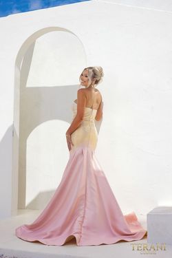 Style 241E2499 Terani Couture Pink Size 20 Plus Size Tall Height 241e2499 Mermaid Dress on Queenly