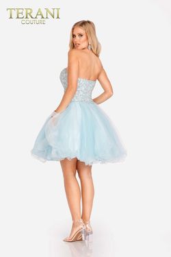 Style 231P0565 Terani Couture Blue Size 4 231p0565 Prom Cocktail Dress on Queenly