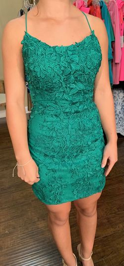 Sherri Hill Green Size 0 Jewelled 50 Off Cocktail Dress on Queenly