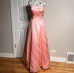 Ice & Fire Pink Size 16 Strapless Ball gown on Queenly