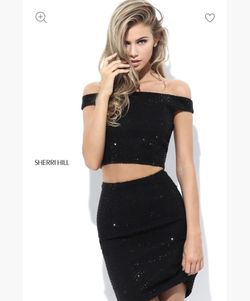 Sherri Hill Black Size 00 Jersey Homecoming Cocktail Dress on Queenly