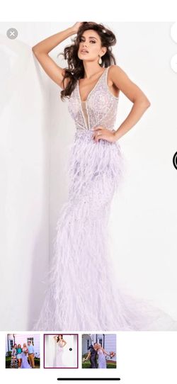 Jovani Purple Size 2 Floor Length 50 Off Prom Mermaid Dress on Queenly