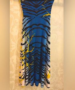 St Armands Circle Botique Blue Size 0 Strapless Polyester Straight Dress on Queenly