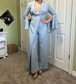 Lavish Alice Blue Size 6 Sorority Formal Interview Jumpsuit Dress on Queenly