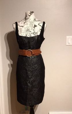 Elie Tahari Black Size 12 Plus Size Prom Vintage Midi Cocktail Dress on Queenly