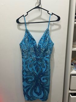 Lulus Blue Size 12 Sorority A-line Dress on Queenly