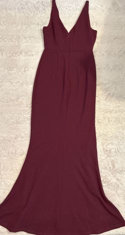 Lulus Red Size 4 Burgundy A-line Dress on Queenly
