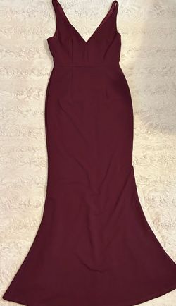 Lulus Red Size 4 Burgundy A-line Dress on Queenly