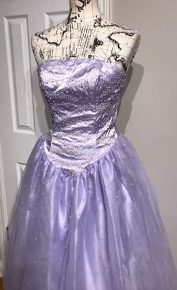 Venus Purple Size 0 Floral Strapless 70 Off Ball gown on Queenly