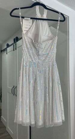 Rachel Allan White Size 2 Flare Pageant Cocktail Dress on Queenly