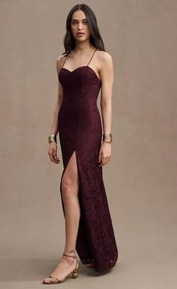 BHLDN Red Size 10 Bridesmaid Wedding Guest Side slit Dress on Queenly