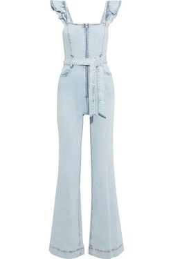 Alice and Olivia Blue Size 0 50 Off Floor Length Jumpsuit Dress on Queenly