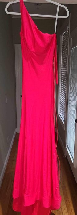 Sherri Hill Pink Size 0 Floor Length Military Mermaid Dress on Queenly