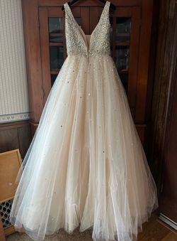 Mori Lee Multicolor Size 8 Plunge Pageant Prom Ball gown on Queenly