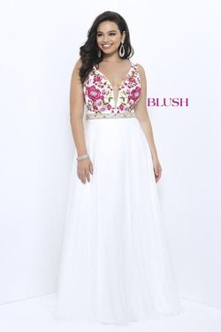 Blush Prom White Size 18 Blush 50 Off Pageant A-line Dress on Queenly