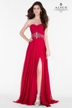 Alyce Paris Red Size 18 Strapless 50 Off Pageant A-line Dress on Queenly