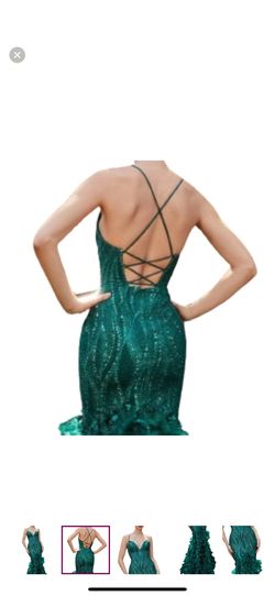 Andrea & Leo Couture Green Size 6 50 Off Wedding Guest Mermaid Dress on Queenly