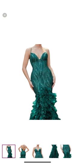 Andrea & Leo Couture Green Size 6 50 Off Wedding Guest Mermaid Dress on Queenly
