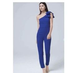 Blue Size 4 Jumpsuit Dress on Queenly