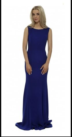 Blue Size 4 Straight Dress on Queenly