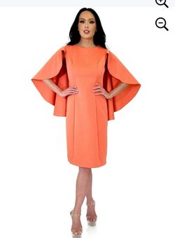 Marc Defang Orange Size 10 Pageant Cocktail Dress on Queenly