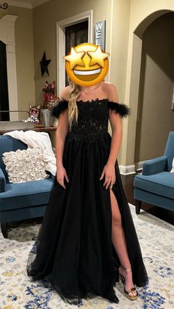 Alyce Paris Black Tie Size 4 Prom Straight Dress on Queenly