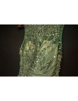 Sherri Hill Green Size 6 70 Off 50 Off Floor Length A-line Dress on Queenly