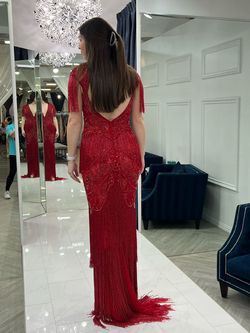 Sherri Hill Red Size 4 Floor Length Pageant A-line Dress on Queenly