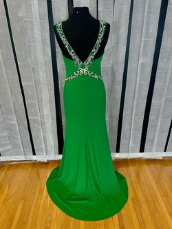 Green Size 10 Side slit Dress on Queenly