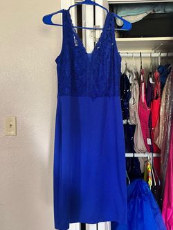 Blue Size 14 Cocktail Dress on Queenly