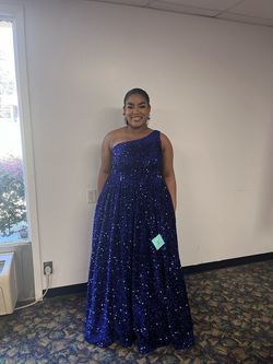 Blue Size 16 Ball gown on Queenly